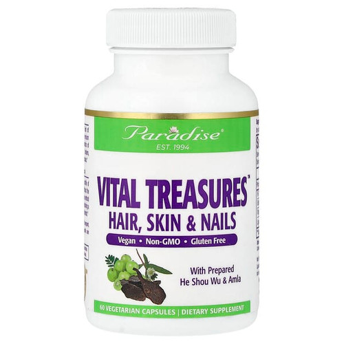 <img alt="Paradise Herbs, Vital Treasures, 60 Vegetarian Capsules" title="Paradise Herbs, Vital Treasures, 60 Vegetarian Capsules,601944777197"
