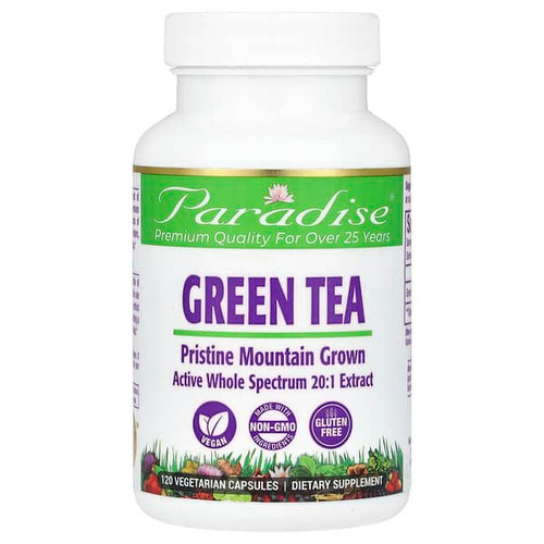 <img alt="Paradise Herbs, Green Tea, 120 Vegetarian Capsules (250 mg per Capsule)" title="Paradise Herbs, Green Tea, 120 Vegetarian Capsules (250 mg per Capsule),601944777746"