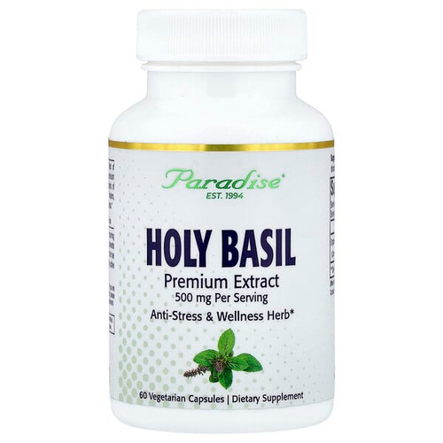 <img alt="Paradise Herbs, Holy Basil, 60 Vegetarian Capsules (250 mg per Capsule)" title="Paradise Herbs, Holy Basil, 60 Vegetarian Capsules (250 mg per Capsule),601944777760"