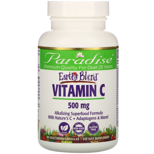 <img alt="Paradise Herbs, Vitamin C, 90 Vegetarian Capsules" title="Paradise Herbs, Vitamin C, 90 Vegetarian Capsules,601944778675"