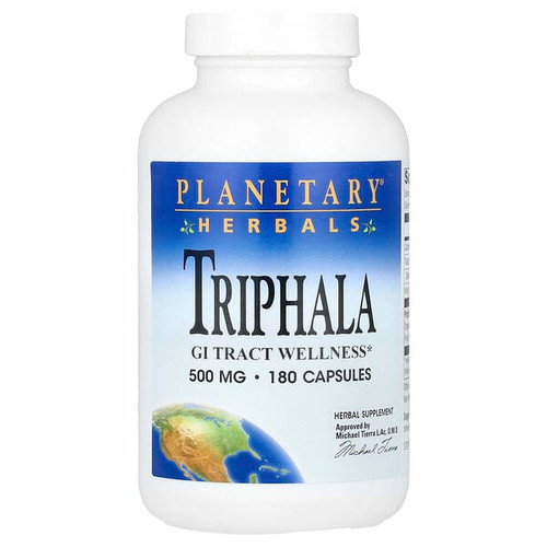<img alt="Planetary Herbals, Triphala, 180 Capsules (500 mg per Capsule)" title="Planetary Herbals, Triphala, 180 Capsules (500 mg per Capsule),021078105039"