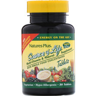 Natures Plus, Source of Life, Multi-Vitamin & Mineral Supplement with Whole Food Concentrates, 30 Tablets