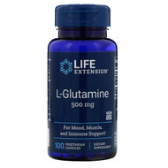 <img alt="Life Extension, L-Glutamine, 500 mg, 100 Vegetarian Capsules" title="Life Extension, L-Glutamine, 500 mg, 100 Vegetarian Capsules,737870345107"