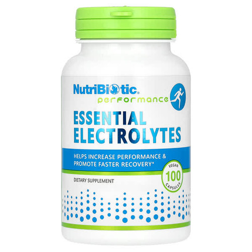 <img alt="NutriBiotic, Performance, Essential Electrolytes, 100 Vegan Capsules" title="NutriBiotic, Performance, Essential Electrolytes, 100 Vegan Capsules,728177005603"