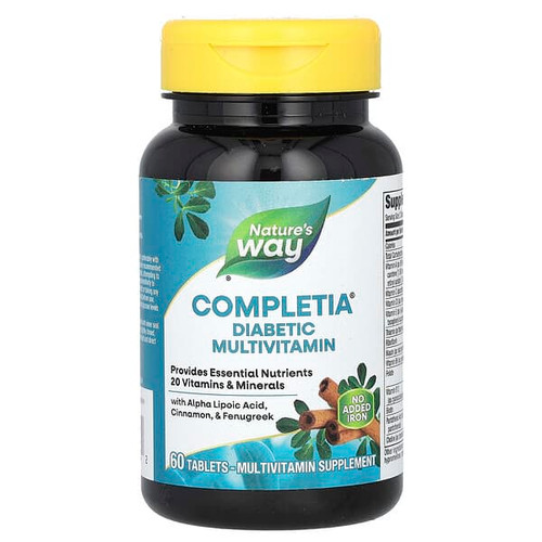 <img alt="Natures Way, Completia, Diabetic Multivitamin, 60 Tablets" title="Natures Way, Completia, Diabetic Multivitamin, 60 Tablets,033674149232"