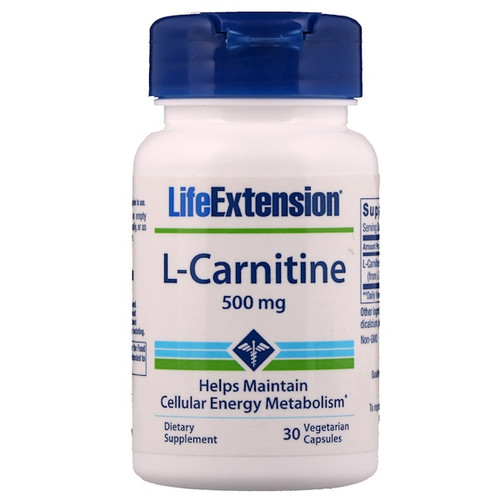 <img alt="Life Extension, L-Carnitine, 500 mg, 30 Vegetarian Capsules" title="Life Extension, L-Carnitine, 500 mg, 30 Vegetarian Capsules,737870153238"