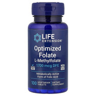 <img alt="Life Extension, Optimized Folate, 1,700 mcg DFE, 100 Vegetarian Tablets" title="Life Extension, Optimized Folate, 1,700 mcg DFE, 100 Vegetarian Tablets,737870193913"