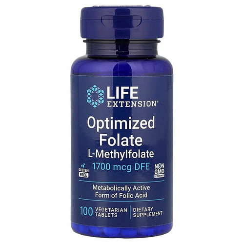 <img alt="Life Extension, Optimized Folate, 1,700 mcg DFE, 100 Vegetarian Tablets" title="Life Extension, Optimized Folate, 1,700 mcg DFE, 100 Vegetarian Tablets,737870193913"