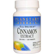 <img alt="Planetary Herbals, Full Spectrum Cinnamon Extract, 200 mg, 120 Tablets" title="Planetary Herbals, Full Spectrum Cinnamon Extract, 200 mg, 120 Tablets,021078105374"