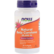 <img alt="Now Foods, Natural Beta Carotene, 25,000 IU, 90 Softgels" title="Now Foods, Natural Beta Carotene, 25,000 IU, 90 Softgels,733739003201"