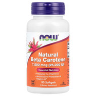 <img alt="NOW Foods, Natural Beta Carotene, 7,500 mcg (25,000 IU), 90 Softgels" title="NOW Foods, Natural Beta Carotene, 7,500 mcg (25,000 IU), 90 Softgels,733739003201"