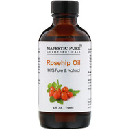 Majestic Pure, 100% Pure & Natural, Rosehip Oil, 4 fl oz (118 ml)