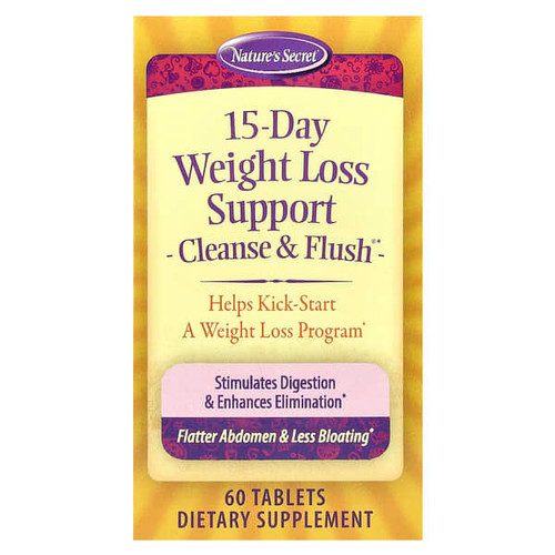 <img alt="Natures Secret, 15-Day Weight Loss Support, Cleanse & Flush, 60 Tablets" title="Natures Secret, 15-Day Weight Loss Support, Cleanse & Flush, 60 Tablets,710363255541"