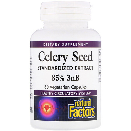 <img alt="Natural Factors, Celery Seed, Standardized Extract, 60 Vegetarian Capsules" title="Natural Factors, Celery Seed, Standardized Extract, 60 Vegetarian Capsules,068958045153"