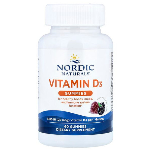 <img alt="Nordic Naturals, Vitamin D3 Gummies, Wild Berry, 25 mcg (1,000 IU), 60 Gummies" title="Nordic Naturals, Vitamin D3 Gummies, Wild Berry, 25 mcg (1,000 IU), 60 Gummies,768990311406"