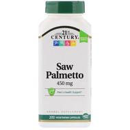 <img alt="21st Century, Saw Palmetto, 450 mg, 200 Vegetarian Capsules" title="21st Century, Saw Palmetto, 450 mg, 200 Vegetarian Capsules,740985216897"