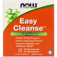 <img alt="Now Foods, Easy Cleanse, 2 Bottles, 60 Veg Capsules Each" title="Now Foods, Easy Cleanse, 2 Bottles, 60 Veg Capsules Each,733739024541"