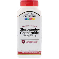 <img alt="21st Century, Glucosamine 250 mg Chondroitin 200 mg, Original Strength, 200 (Easy Swallow) Capsules" title="21st Century, Glucosamine 250 mg Chondroitin 200 mg, Original Strength, 200 (Easy Swallow) Capsules,740985216903"