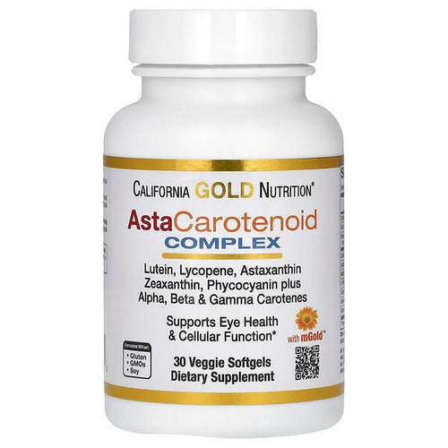 <img alt="California Gold Nutrition, AstaCarotenoid Complex with Lutein, Lycopene, Astaxanthin, and Vitamin A, 30 Veggie Softgels" title="California Gold Nutrition, AstaCarotenoid Complex with Lutein, Lycopene, Astaxanthin, and Vitamin A, 30 Veggie Softgels,898220012060"