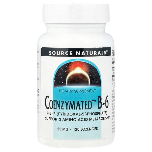 <img alt="Source Naturals, Coenzymated B-6, 25 mg, 120 Lozenges" title="Source Naturals, Coenzymated B-6, 25 mg, 120 Lozenges,021078002673"