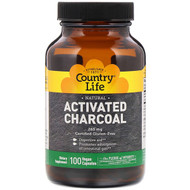 <img alt="Country Life, Activated Charcoal, 260 mg, 100 Vegan Capsules" title="Country Life, Activated Charcoal, 260 mg, 100 Vegan Capsules,015794034926"