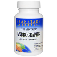 <img alt="Planetary Herbals, Full Spectrum, Andrographis, 400 mg, 120 Tablets" title="Planetary Herbals, Full Spectrum, Andrographis, 400 mg, 120 Tablets,021078104889"
