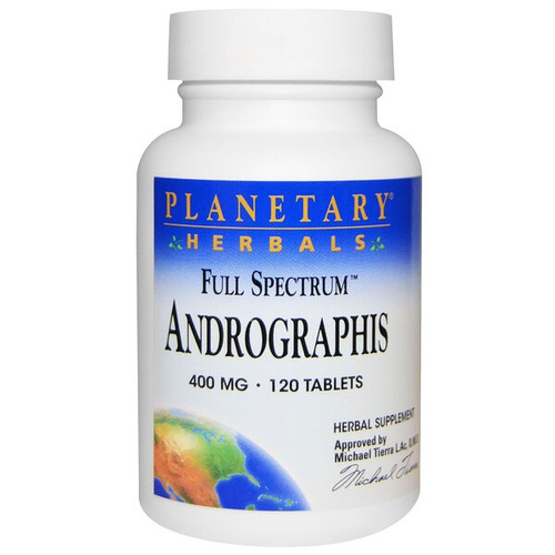 <img alt="Planetary Herbals, Full Spectrum, Andrographis, 400 mg, 120 Tablets" title="Planetary Herbals, Full Spectrum, Andrographis, 400 mg, 120 Tablets,021078104889"