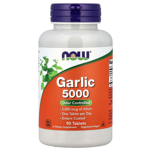 <img alt="NOW Foods, Garlic 5000, 90 Tablets (500 mg per Tablet)" title="NOW Foods, Garlic 5000, 90 Tablets (500 mg per Tablet),733739018144"