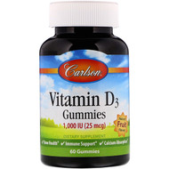 <img alt="Carlson Labs, Vitamin D3 Gummies, Natural Fruit Flavors, 1,000 IU, 60 Gummies" title="Carlson Labs, Vitamin D3 Gummies, Natural Fruit Flavors, 1,000 IU, 60 Gummies,088395494000"