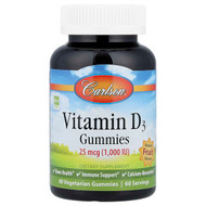 <img alt="Carlson, Vitamin D3 Gummies, Natural Fruit, 25 mcg (1,000 IU), 60 Vegetarian Gummies" title="Carlson, Vitamin D3 Gummies, Natural Fruit, 25 mcg (1,000 IU), 60 Vegetarian Gummies,088395494000"