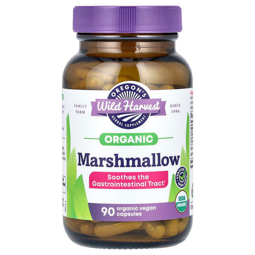 <img alt="Oregons Wild Harvest, Organic Marshmallow, 90 Organic Vegan Capsules (425 mg per Capsule)" title="Oregons Wild Harvest, Organic Marshmallow, 90 Organic Vegan Capsules (425 mg per Capsule),706195004143"