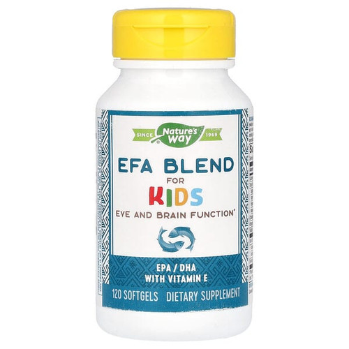 <img alt="Natures Way, EFA Blend for Kids, 120 Softgels" title="Natures Way, EFA Blend for Kids, 120 Softgels,033674141816"