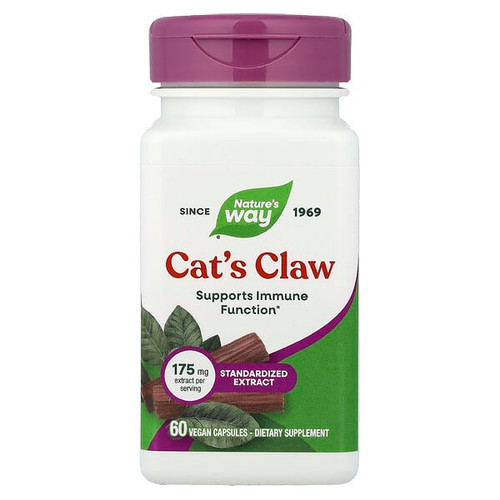 <img alt="Natures Way, Cats Claw, 175 mg, 60 Vegan Capsules" title="Natures Way, Cats Claw, 175 mg, 60 Vegan Capsules,033674607008"