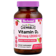 <img alt="Bluebonnet Nutrition, EarthSweet Chewables, Vitamin D3, Raspberry, 50 mcg (2,000 IU), 90 Chewable Tablets" title="Bluebonnet Nutrition, EarthSweet Chewables, Vitamin D3, Raspberry, 50 mcg (2,000 IU), 90 Chewable Tablets,743715003644"