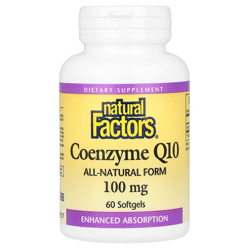 <img alt="Natural Factors, Coenzyme Q10, 100 mg, 60 Softgels" title="Natural Factors, Coenzyme Q10, 100 mg, 60 Softgels,068958020716"