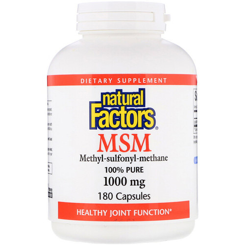 <img alt="Natural Factors, MSM, Methyl-Sulfonyl-Methane, 1,000 mg, 180 Capsules" title="Natural Factors, MSM, Methyl-Sulfonyl-Methane, 1,000 mg, 180 Capsules,068958026534"