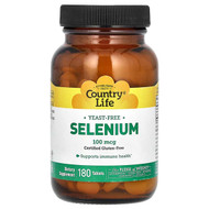 <img alt="Country Life, Selenium, 100 mcg, 180 Tablets" title="Country Life, Selenium, 100 mcg, 180 Tablets,015794028765"