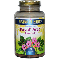 <img alt="Natures Herbs, Pau d' Arco, Innerbark, 100 Capsules" title="Natures Herbs, Pau d' Arco, Innerbark, 100 Capsules,041954547432"