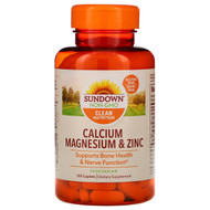 <img alt="Sundown Naturals, Calcium Magnesium and Zinc, 100 Caplets" title="Sundown Naturals, Calcium Magnesium and Zinc, 100 Caplets,030768003258"