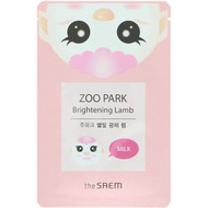 3 PACK OF The Saem, Zoo Park, Brightening Lamb Mask, 1 Mask, 0.84 fl oz (25 ml)
