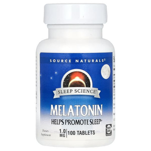 <img alt="Source Naturals, Sleep Science, Melatonin, 1 mg, 100 Tablets" title="Source Naturals, Sleep Science, Melatonin, 1 mg, 100 Tablets,021078007197"