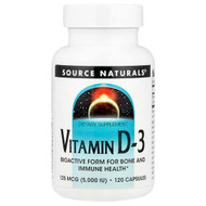 <img alt="Source Naturals, Vitamin D-3, 125 mcg (5,000 IU), 120 Capsules" title="Source Naturals, Vitamin D-3, 125 mcg (5,000 IU), 120 Capsules,021078023371"