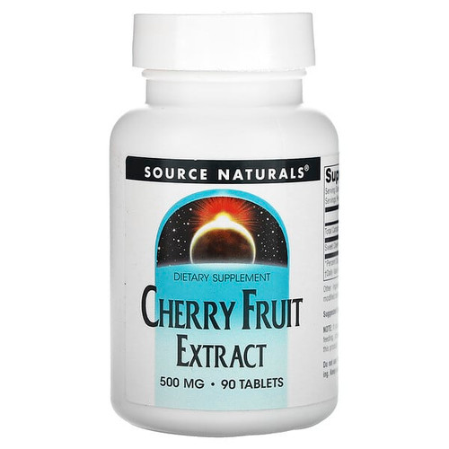 <img alt="Source Naturals, Cherry Fruit Extract, 500 mg, 90 Tablets" title="Source Naturals, Cherry Fruit Extract, 500 mg, 90 Tablets,021078016816"