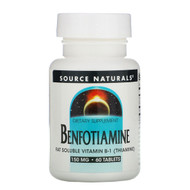 <img alt="Source Naturals, Benfotiamine, 150 mg, 60 Tablets" title="Source Naturals, Benfotiamine, 150 mg, 60 Tablets,021078019060"