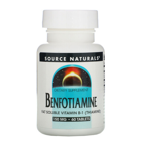 <img alt="Source Naturals, Benfotiamine, 150 mg, 60 Tablets" title="Source Naturals, Benfotiamine, 150 mg, 60 Tablets,021078019060"