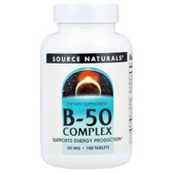 <img alt="Source Naturals, B-50 Complex, 100 Tablets" title="Source Naturals, B-50 Complex, 100 Tablets,021078004219"