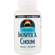 <img alt="Source Naturals, Inositol & Choline, 800 mg, 100 Tablets" title="Source Naturals, Inositol & Choline, 800 mg, 100 Tablets,021078004929"