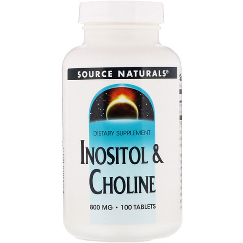 <img alt="Source Naturals, Inositol & Choline, 800 mg, 100 Tablets" title="Source Naturals, Inositol & Choline, 800 mg, 100 Tablets,021078004929"
