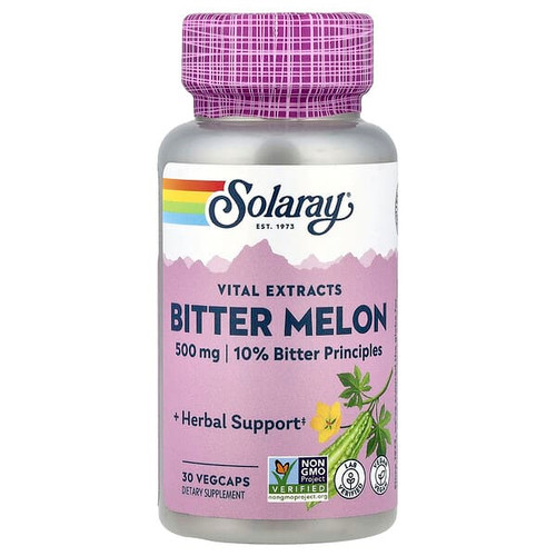<img alt="Solaray, Vital Extracts, Bitter Melon, 500 mg, 30 VegCaps" title="Solaray, Vital Extracts, Bitter Melon, 500 mg, 30 VegCaps,076280031553"