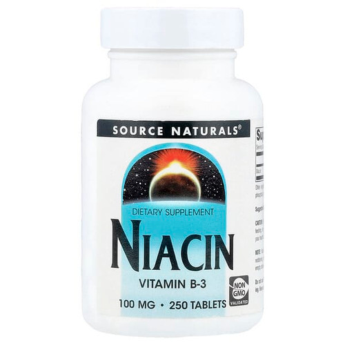 <img alt="Source Naturals, Niacin, 100 mg, 250 Tablets" title="Source Naturals, Niacin, 100 mg, 250 Tablets,021078005025"
